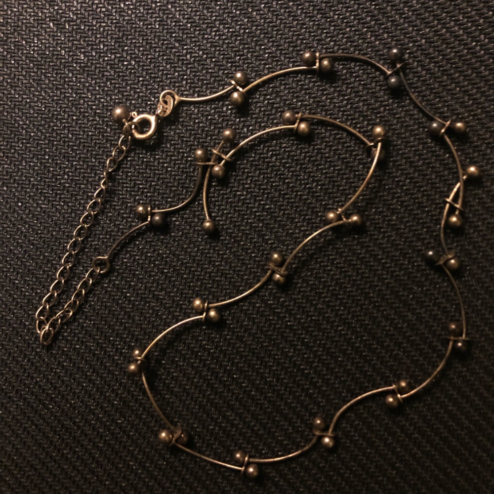 Brass ball and chain necklace/bracelet